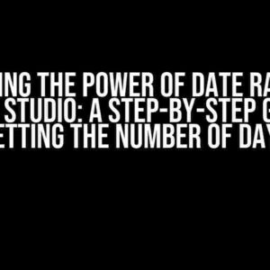 Unlocking the Power of Date Ranges in Looker Studio: A Step-by-Step Guide to Getting the Number of Days